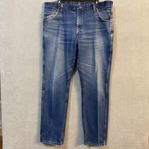 Wrangler Jeans Mens 40x32 Blue 47MWZ Regular Fit Cowboy Cut Denim Distressed Y2K